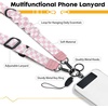 Icycay Phone Lanyard Crossbody Strap Adjustable Teacher Women Checkered(Checkered Pk)