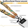 Icycay Phone Lanyard Crossbody Strap Adjustable Teacher Women Checkered(Highland Cow)