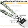 Icycay Phone Lanyard Crossbody Strap Adjustable Teacher Women Checkered(Mushroom)