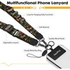Icycay Phone Lanyard Crossbody Strap Adjustable Teacher Women Checkered(Plants Bookshelf)
