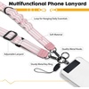 Icycay Phone Lanyard Crossbody Strap Adjustable Teacher Women Checkered(Striped Pk)